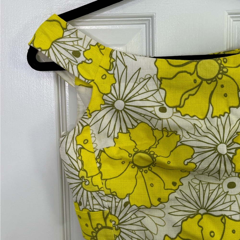 Topshop Yellow Floral Women's Top - Picture 2 of 5